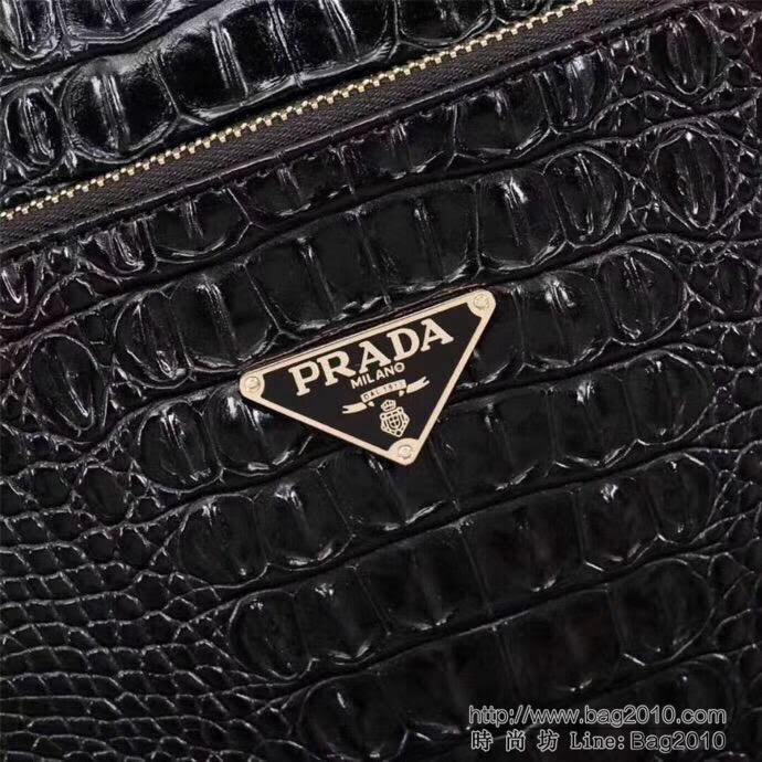普拉達PRADA 經典款 空少登機箱 商務休閒 輕便方向輪 加厚梯形鋁合金拉杆 16寸登機箱  xbt1024